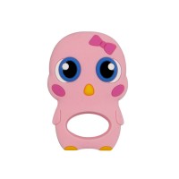 Factory supply eco friendly custom design baby penguin teether