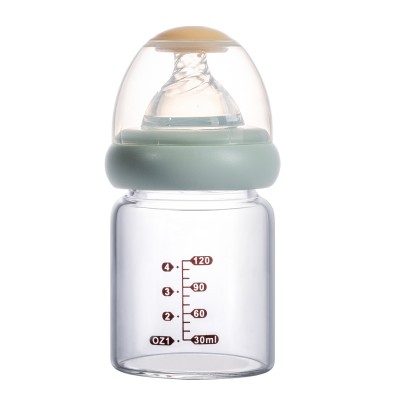 Eco friendly baby  bottles glass customize baby bottle