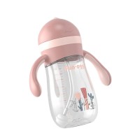 Personalized Baby Trainer Cup Anti-colic Baby Drinking Bottle With Straw Baby Cup 360