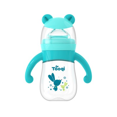 warrior oem bpa free unique silicone  hands free glass baby bottle