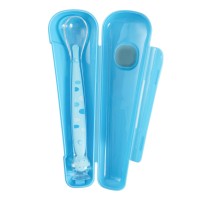 Baby Spoons BPA Free Soft-Tip First Stage Silicone Infant Spoons with box