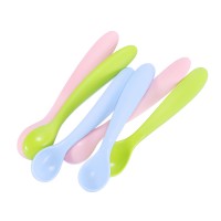 Kids Items Heat Resistant Bpa Free Eating Spoons Baby Spoon Silicone