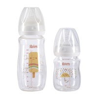 120ml 240ml clear baby feeding milk custom bottle baby glass bottle